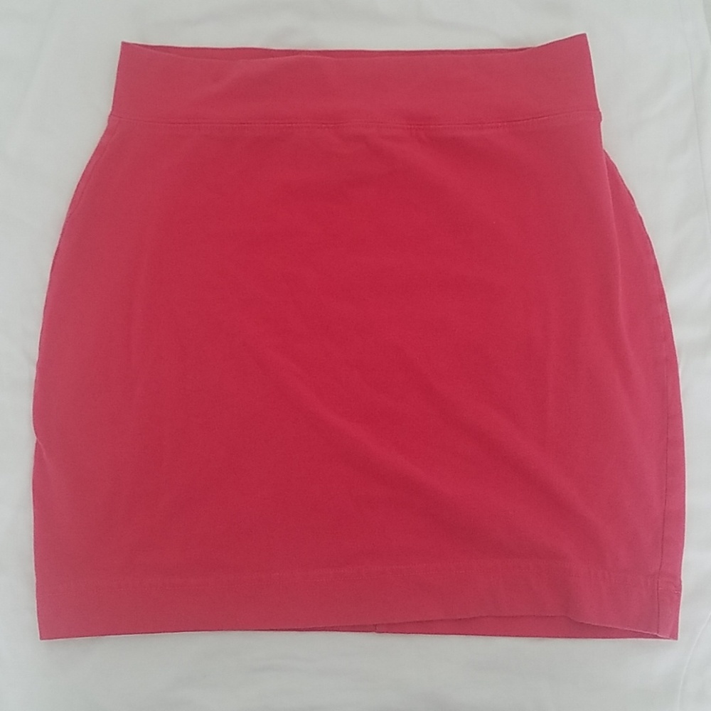 Moda International Bright Pink Stretch Mini Skirt